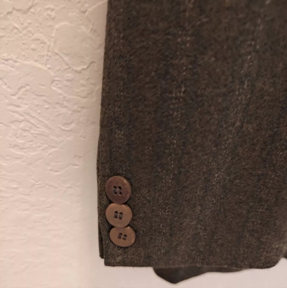 Callaghan Made In Italy Wool Silk Embroidered Collar Vintage Women's Blazer Sz M - Picture 5 of 10